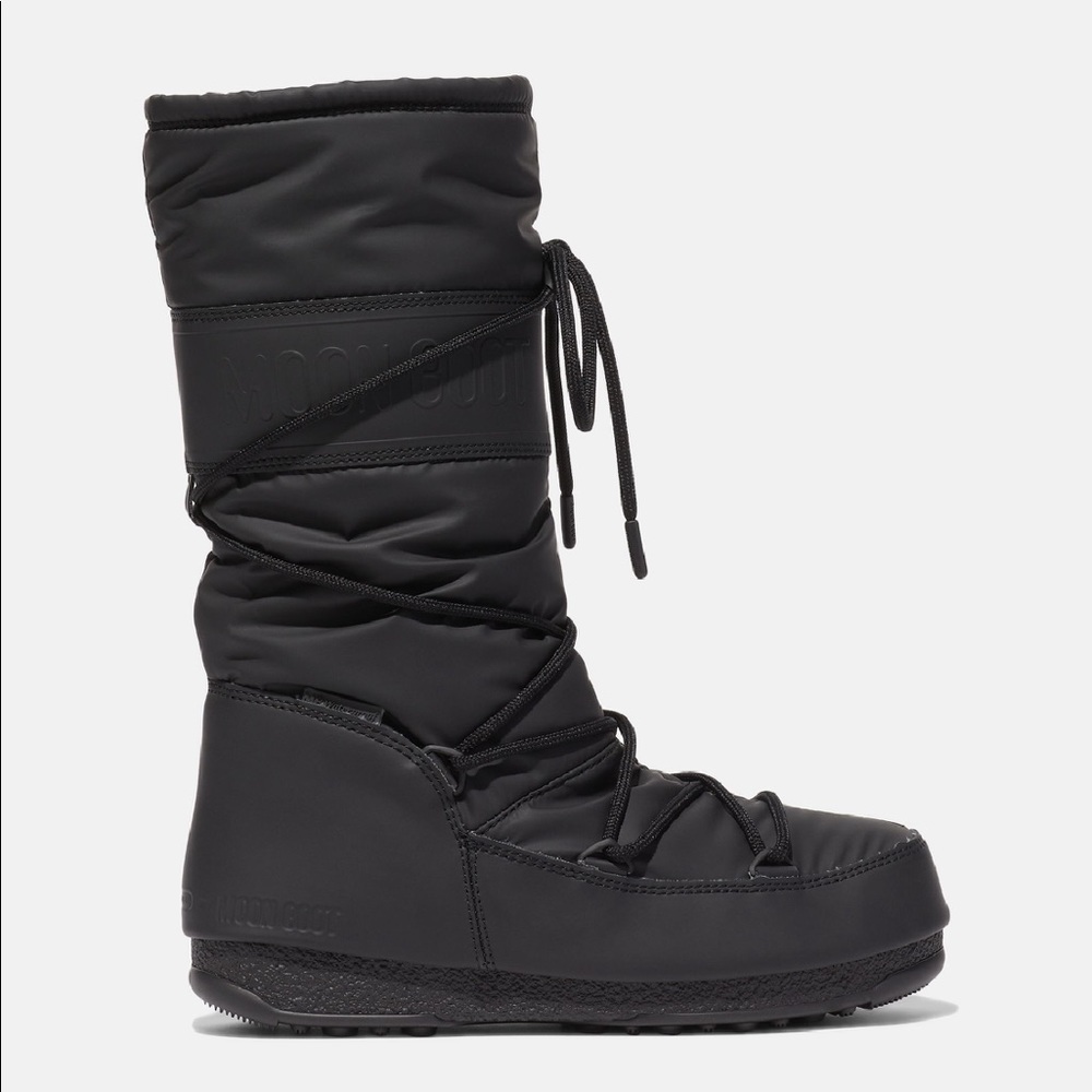 Moon Boot Protecht Hi-Top Black Rubber Boots worn in Antarctica !